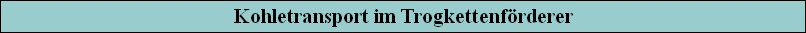 Kohletransport im Trogkettenfrderer